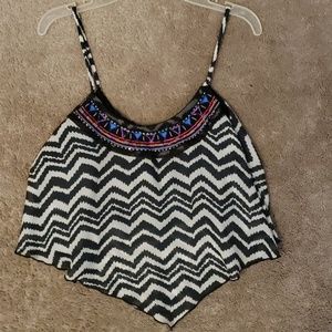 Striped crop top